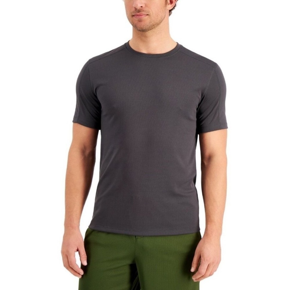 New ID Ideology Men's Birdseye Training T-Shirt Gray Size Medium